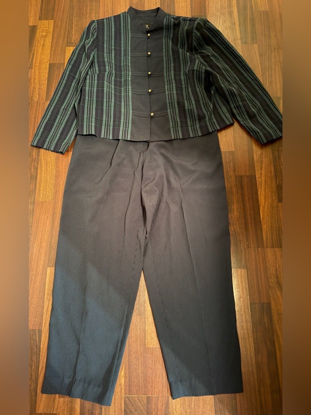 Women MHM Two Piece Vintage Pant Suit Size 14